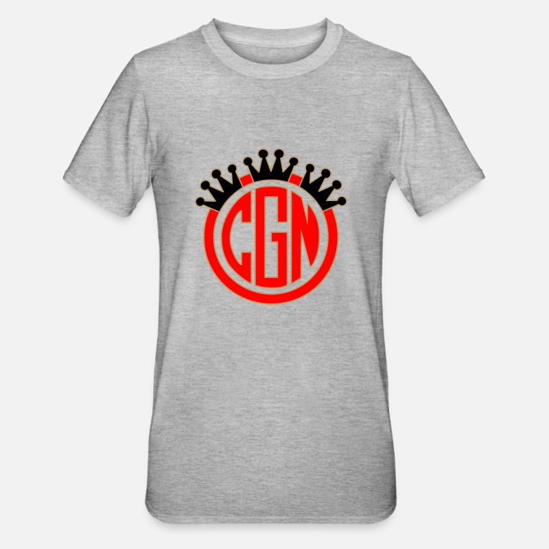 Logo de la CGN 6 - T-shirt polycoton Unisexe - gris chiné