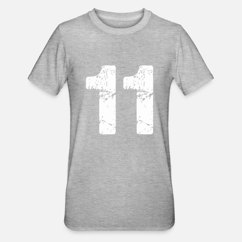 11 - T-shirt polycoton Unisexe - gris chiné