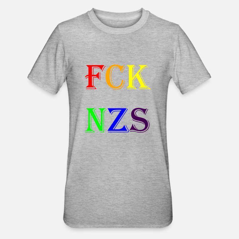 fcknzs - Unisex Polycotton T-Shirt - Grau meliert