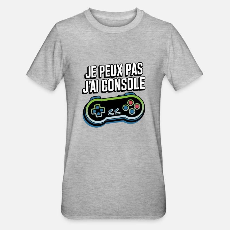 I can't I console - Unisex Polycotton T-Shirt - heather grey