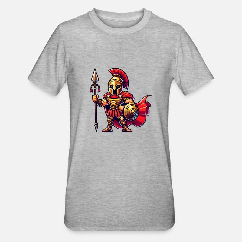 Spartiates - T-shirt polycoton Unisexe - gris chiné