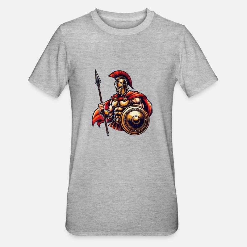 Spartiates - T-shirt polycoton Unisexe - gris chiné