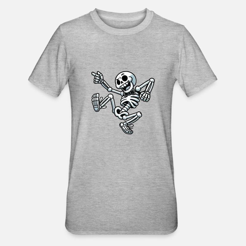 Danse du crâne - T-shirt polycoton Unisexe - gris chiné