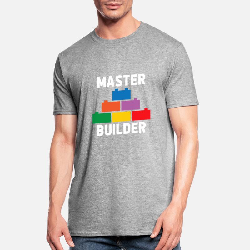 Constructeur de briques Bâtiment en briques Maître constructeur T-shirt polycoton Unisexe