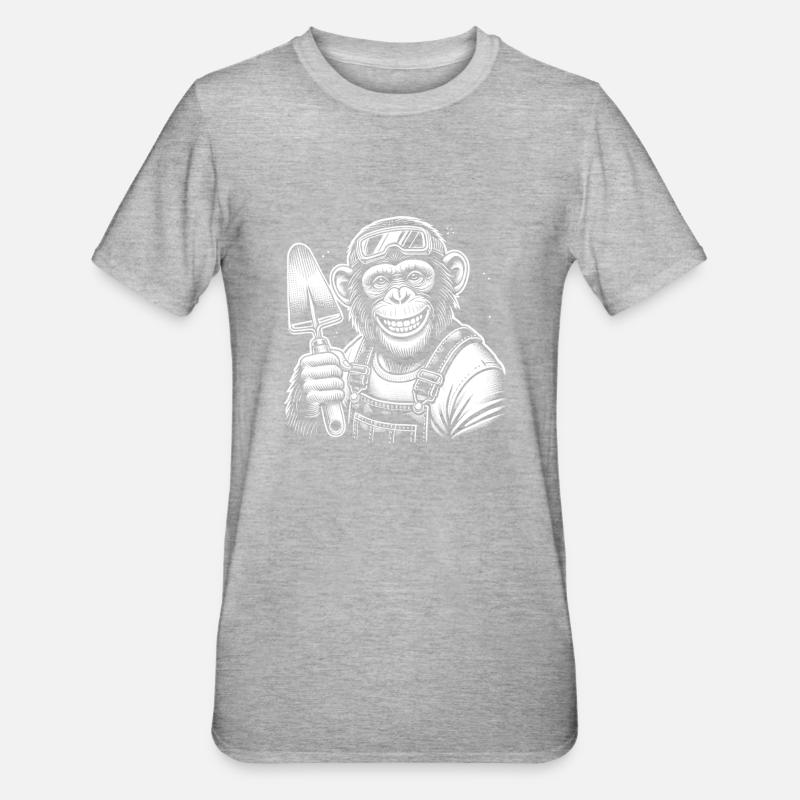 Maçon - T-shirt polycoton Unisexe - gris chiné