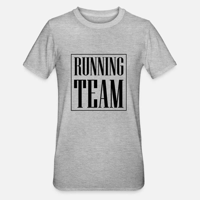 Équipe de course - T-shirt polycoton Unisexe - gris chiné