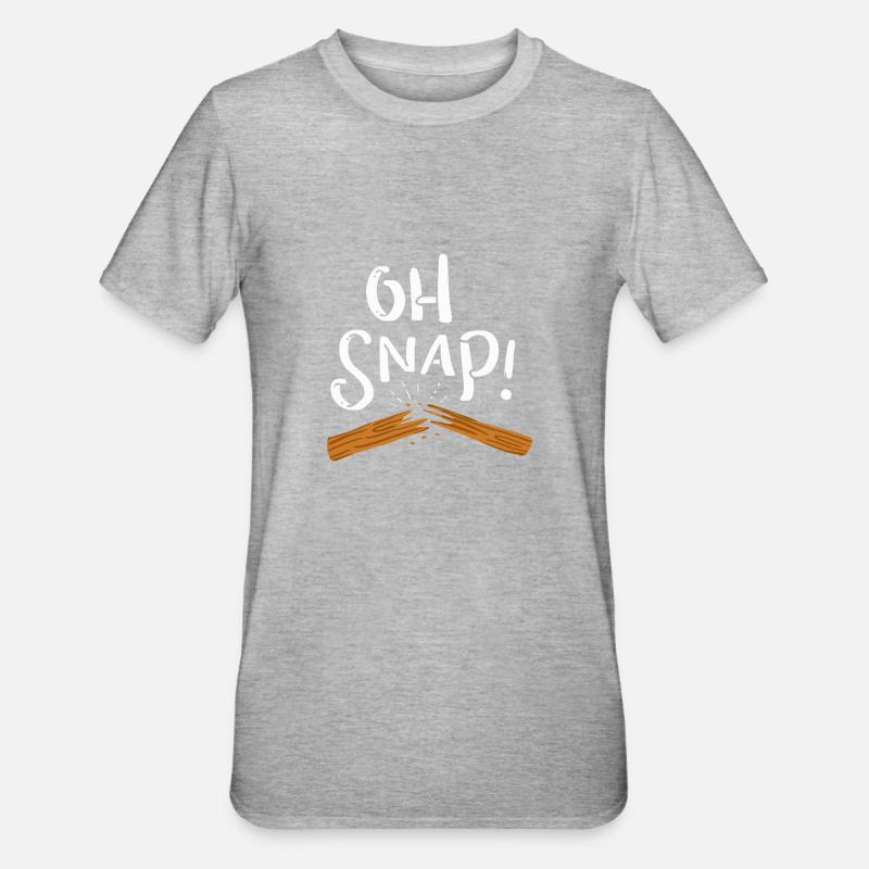 Oh, snap ! Brisé - T-shirt polycoton Unisexe - gris chiné