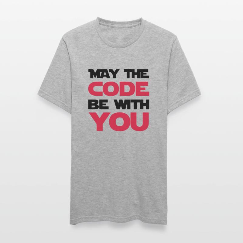 May the code be with you T-shirt polycoton Unisexe
