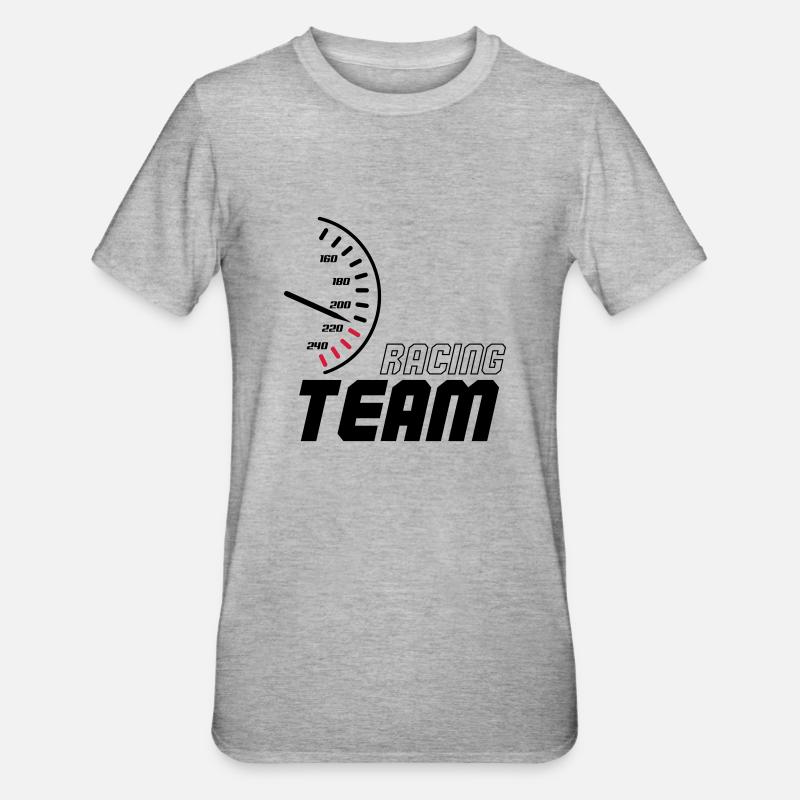 racing_team_01 - T-shirt polycoton Unisexe - gris chiné