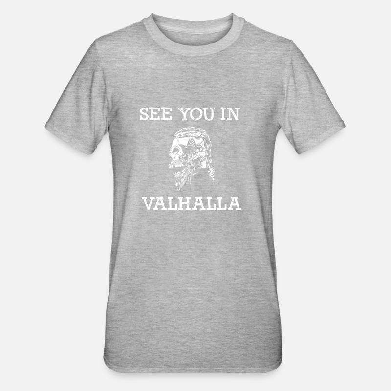 Rendez-vous à Vallhalla Compass Vikings - T-shirt polycoton Unisexe - gris chiné