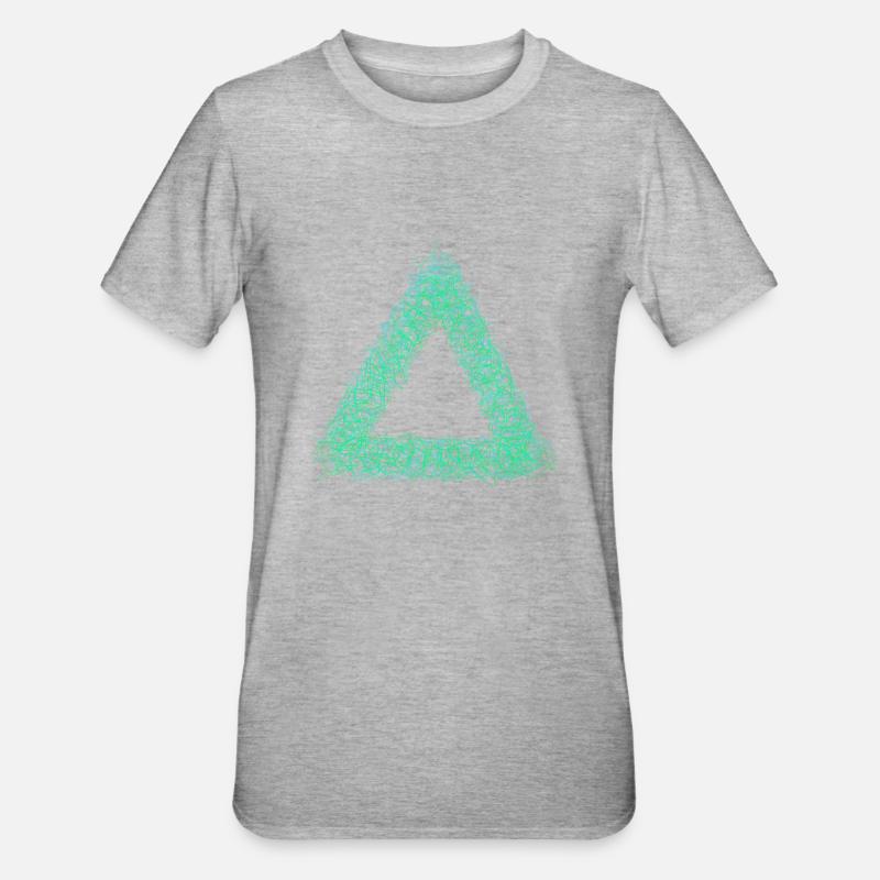 Triangle - T-shirt polycoton Unisexe - gris chiné