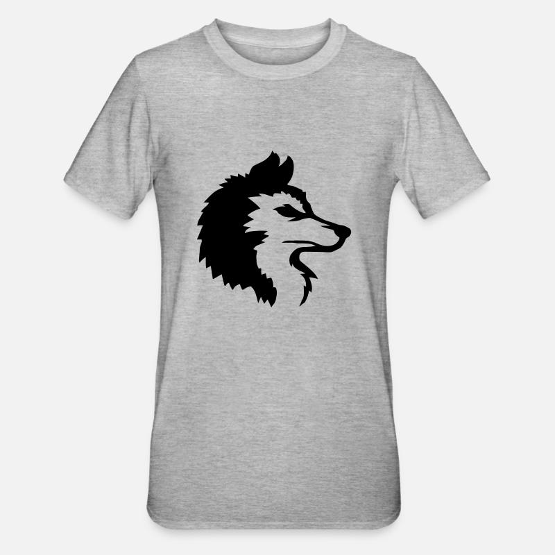 Alpha Wolf Cool Logo - T-shirt polycoton Unisexe - gris chiné