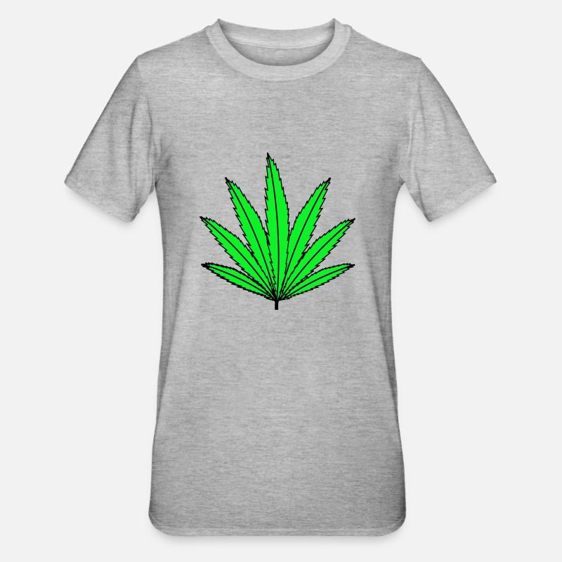 Hanf - Unisex Polycotton T-Shirt - Grau meliert