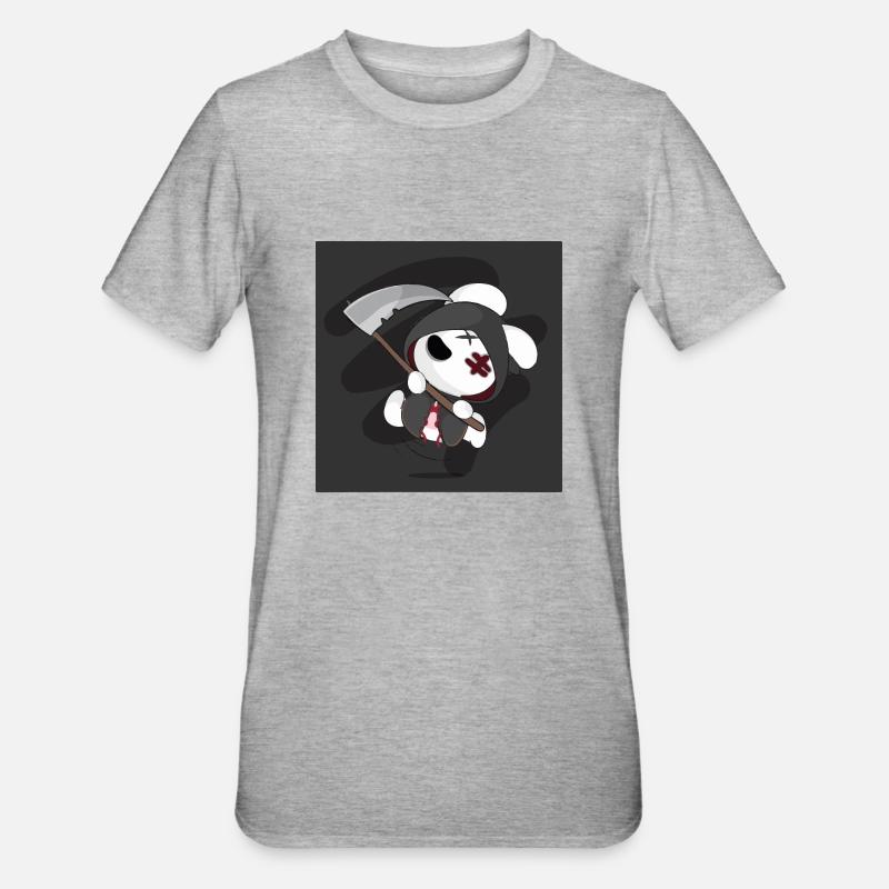 littel devil - T-shirt polycoton Unisexe - gris chiné