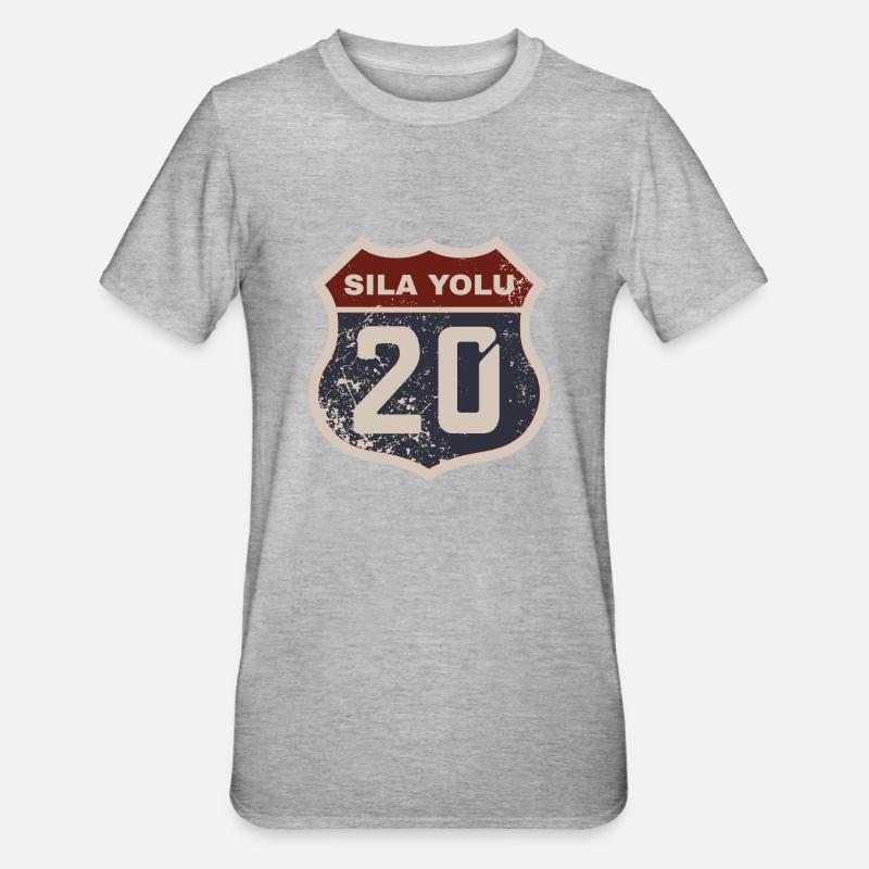 Denizli - T-shirt polycoton Unisexe - gris chiné