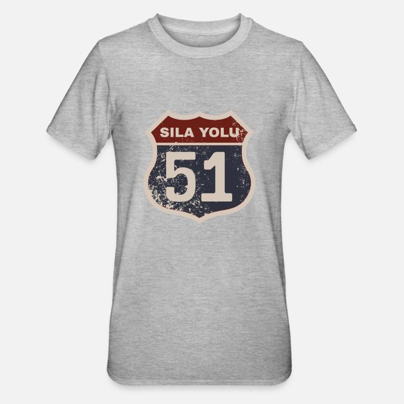 Niğde - T-shirt polycoton Unisexe - gris chiné