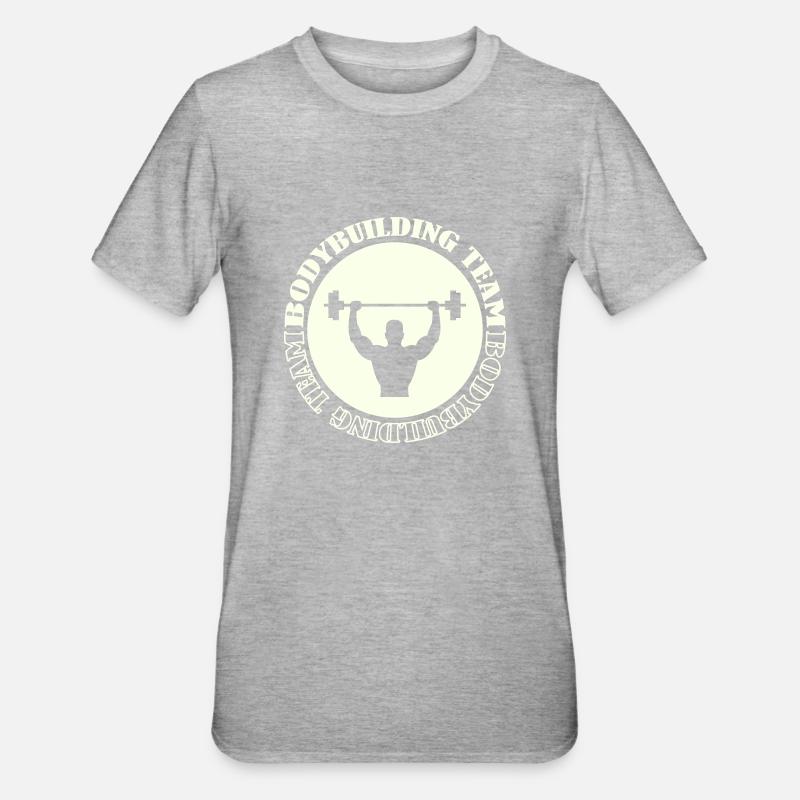 Équipe de musculation 01 - T-shirt polycoton Unisexe - gris chiné