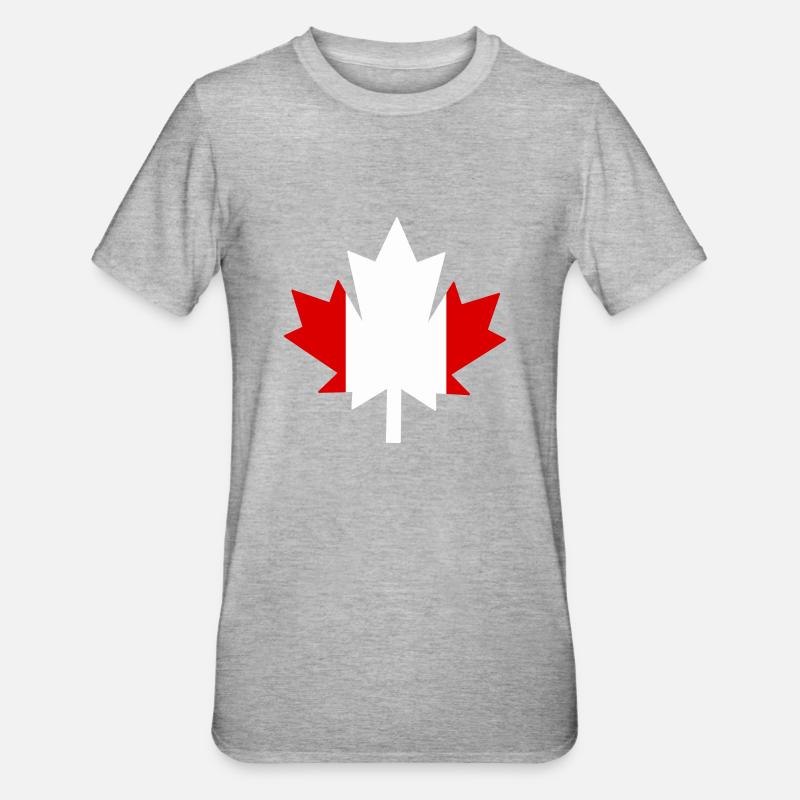 Canada Canada Maple Leaf - Unisex Polycotton T-Shirt - heather grey
