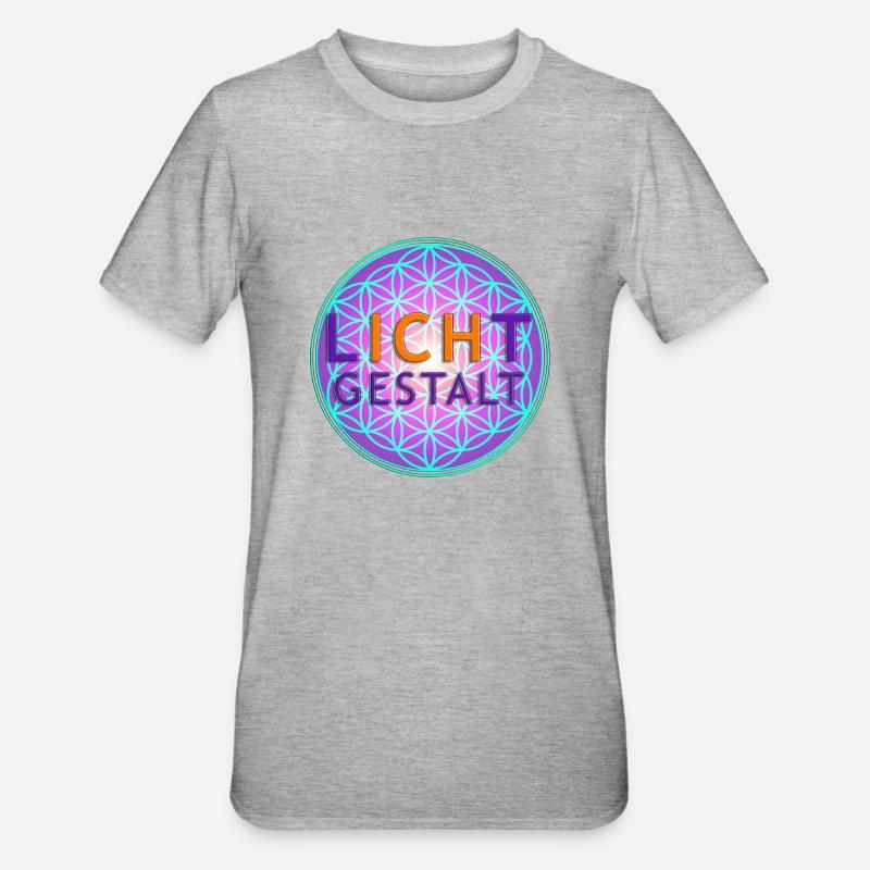 Fleur de vie | Fleur de vie | FORMULAIRE DE - T-shirt polycoton Unisexe - gris chiné