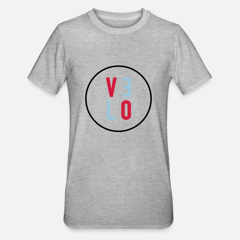 Velo - Unisex Polycotton T-Shirt - Grau meliert