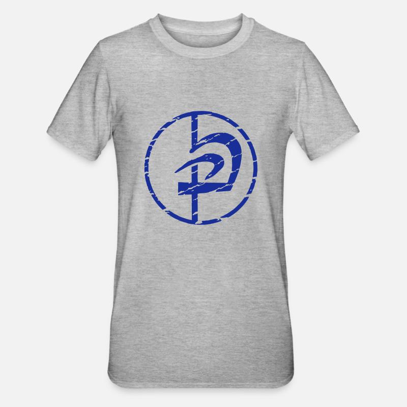 circle krav maga_vec_2 fr - T-shirt polycoton Unisexe - gris chiné