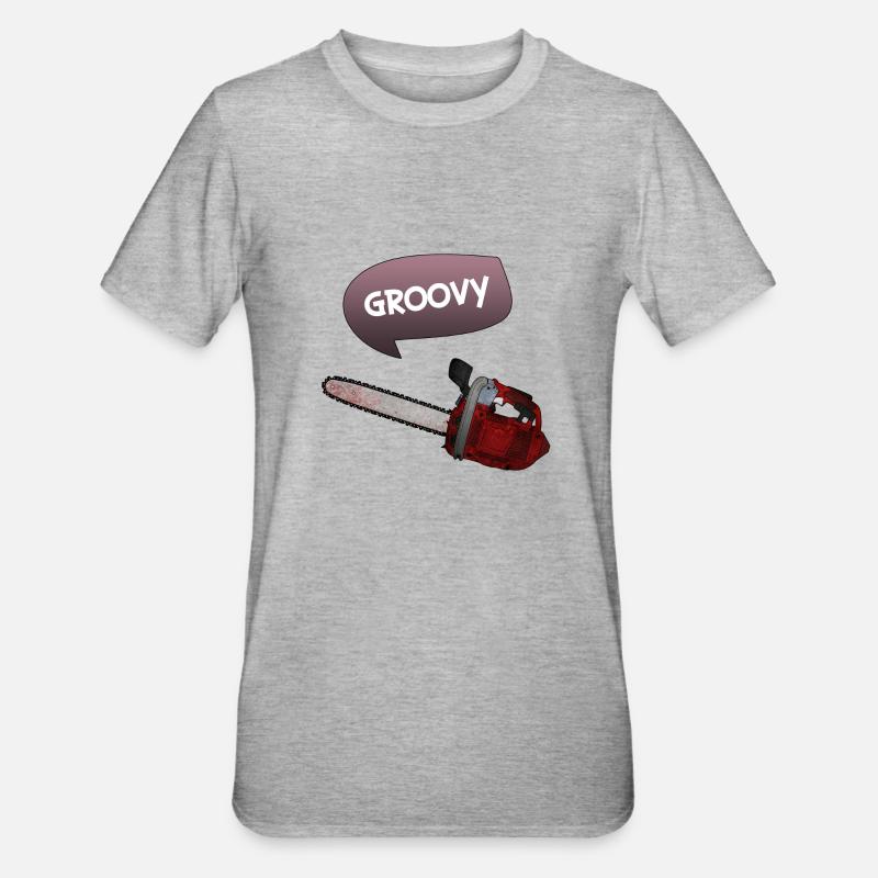 Evil dead - Groovy chains - T-shirt polycoton Unisexe - gris chiné