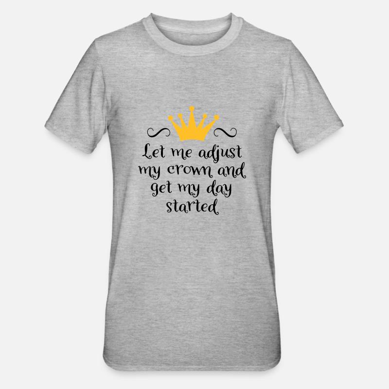 Krone - T-shirt polycoton Unisexe - gris chiné