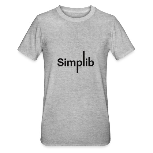 Logo-Simplib-ok - Koszulka unisex z polibawełny
