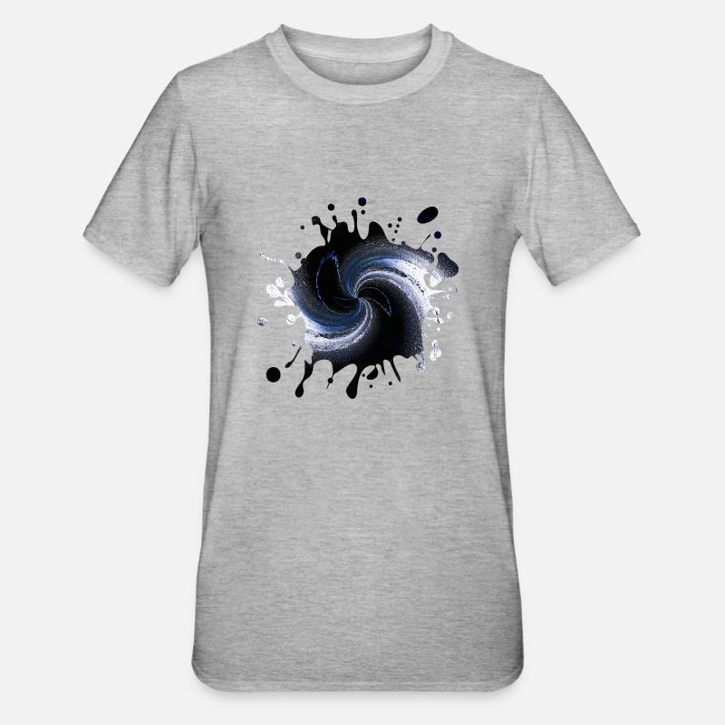 Splash Tinte - Unisex Polycotton T-Shirt - Grau meliert
