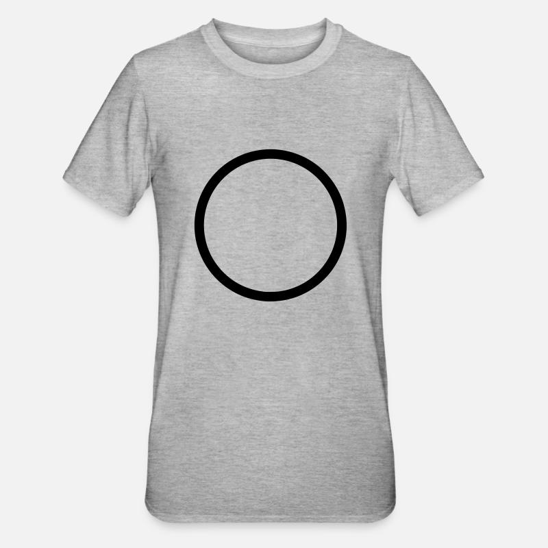 circle - T-shirt polycoton Unisexe - gris chiné
