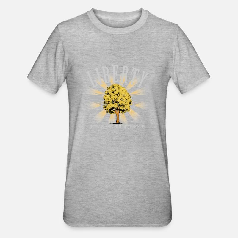 Liberty Tree - T-shirt polycoton Unisexe - gris chiné