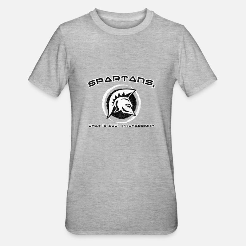 spartans - T-shirt polycoton Unisexe - gris chiné