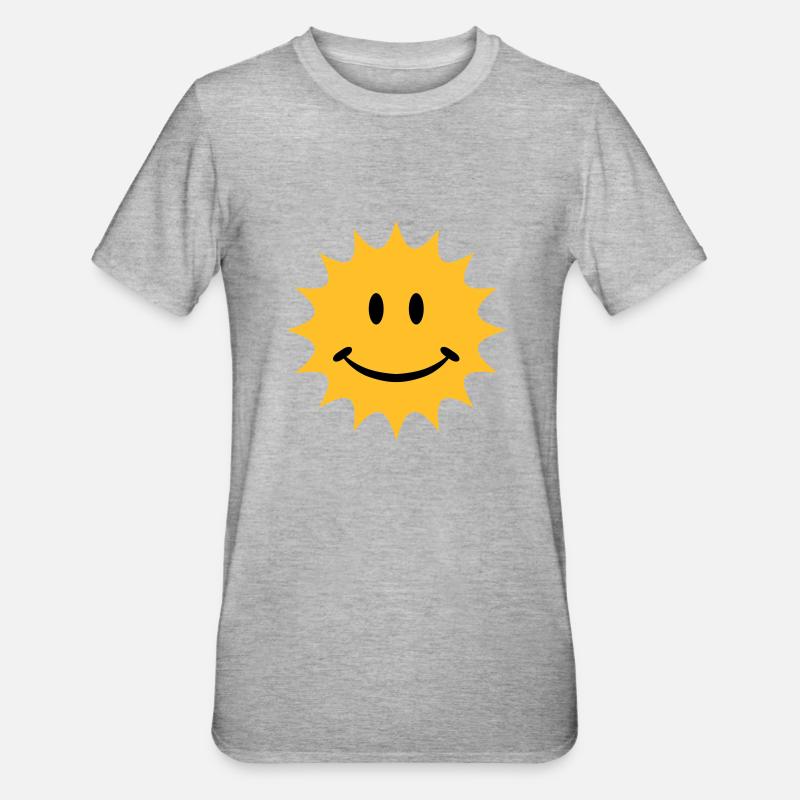 sun - T-shirt polycoton Unisexe - gris chiné