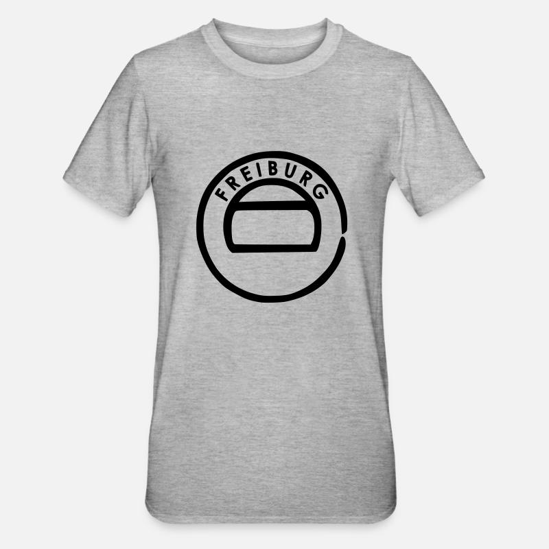 freiburg - T-shirt polycoton Unisexe - gris chiné
