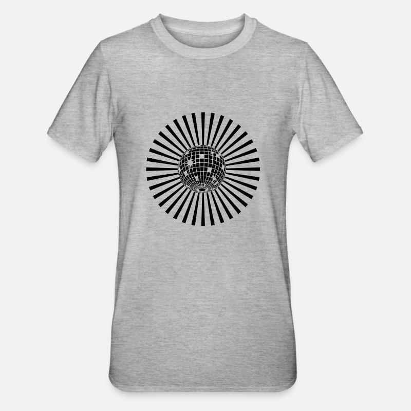 boule_a_facettes - T-shirt polycoton Unisexe - gris chiné