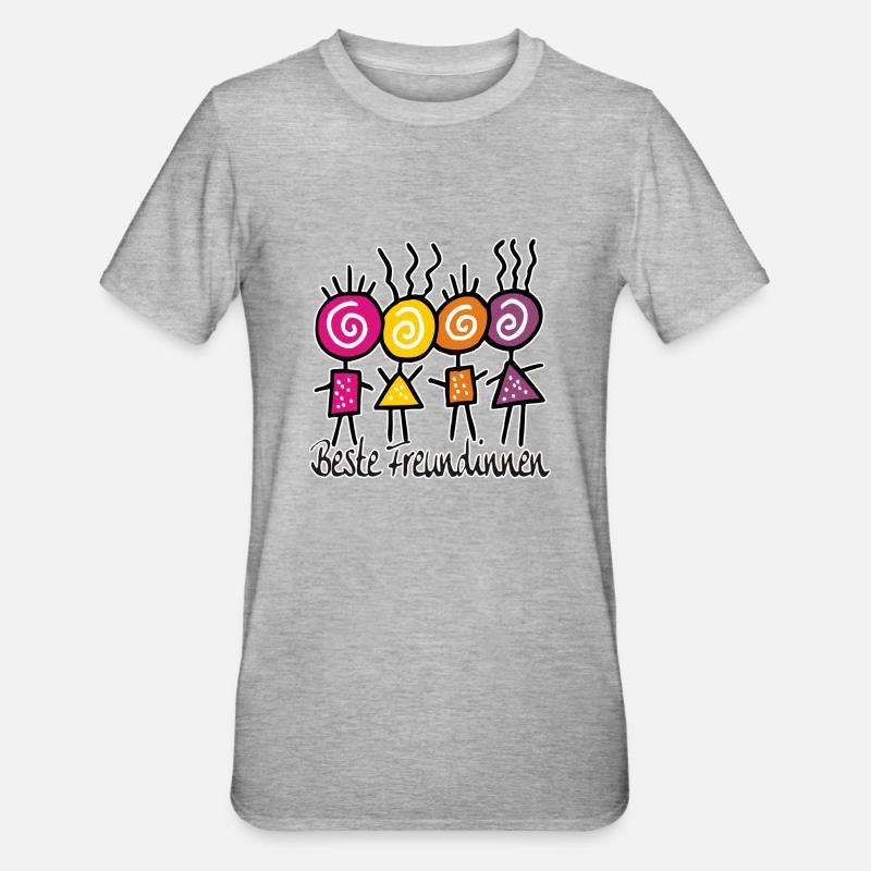 bffs - T-shirt polycoton Unisexe - gris chiné