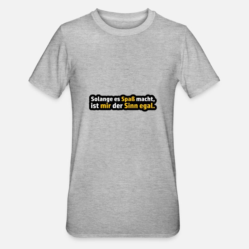 Énonciation drôle - T-shirt polycoton Unisexe - gris chiné