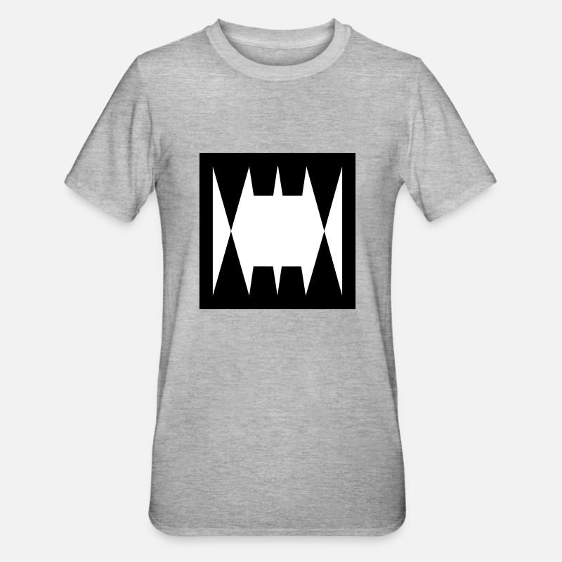 Ork Glyphe: War - Unisex Polycotton T-Shirt - Grau meliert