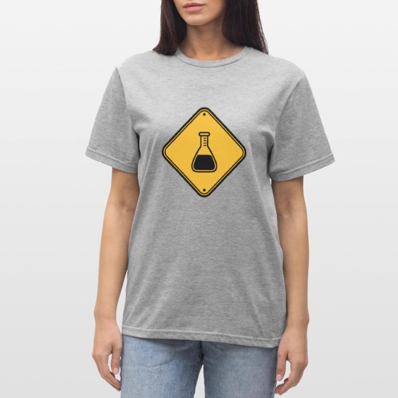 caution science shield note caution flues Unisex Polycotton T-Shirt