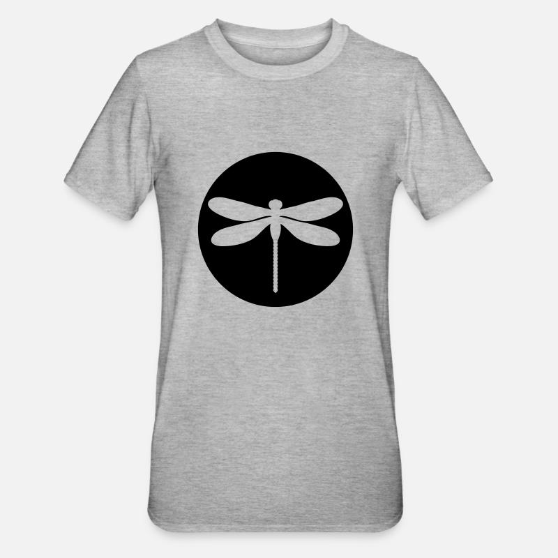 libelle - Unisex Polycotton T-Shirt - Grau meliert