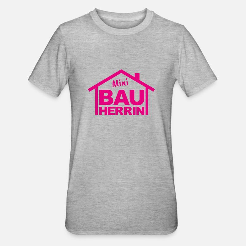 Bauherr Junior Kinder - Unisex Polycotton T-Shirt - Grau meliert