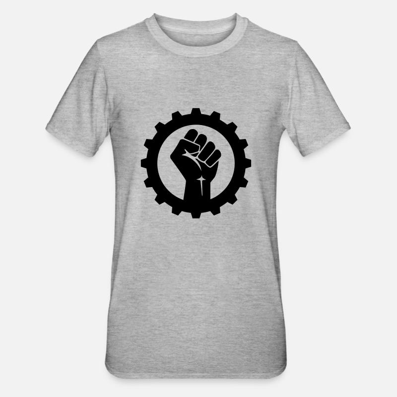 EBM Logo 19 (Vector) - T-shirt polycoton Unisexe - gris chiné