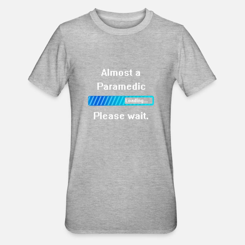 Paramedic Paramedic Training Profession - Unisex Polycotton T-Shirt - heather grey