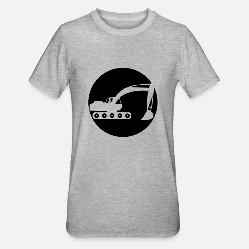 bagger_01 - T-shirt polycoton Unisexe - gris chiné