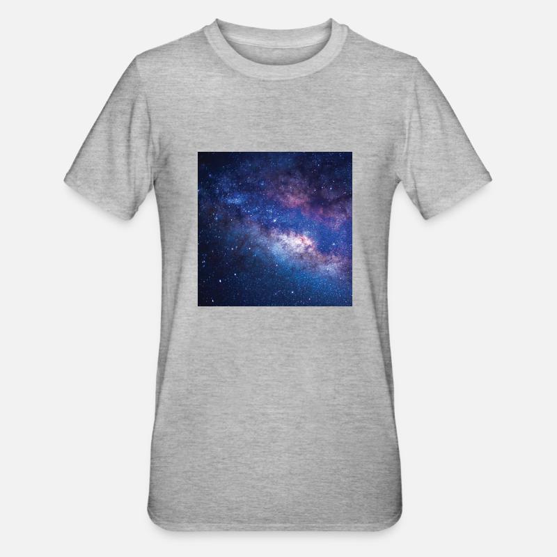 Modèle d'espace - T-shirt polycoton Unisexe - gris chiné