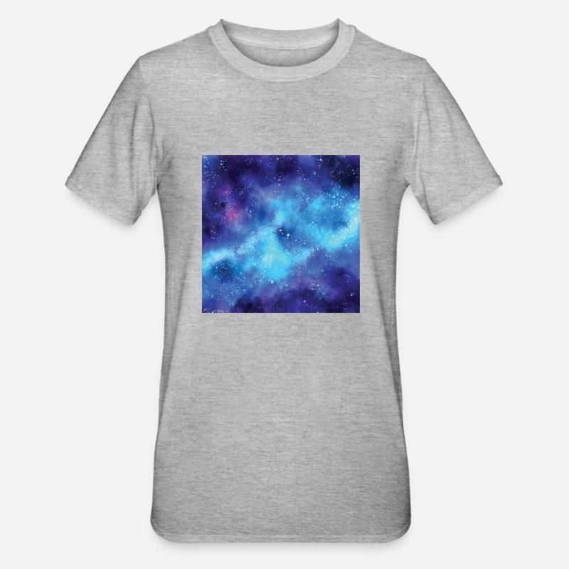 Space pattern - Unisex Polycotton T-Shirt - heather grey
