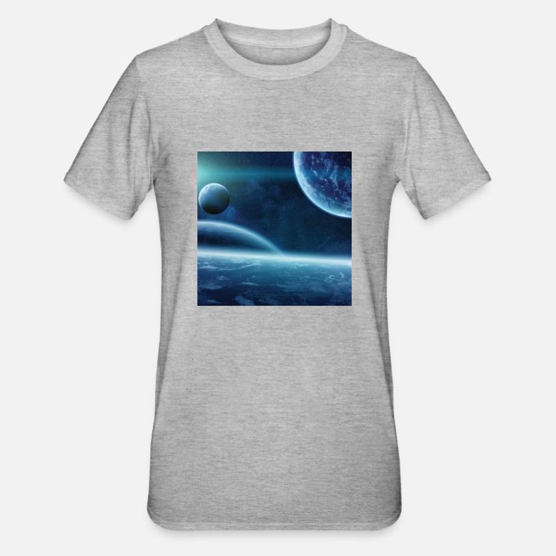 Modèle spatial - T-shirt polycoton Unisexe - gris chiné