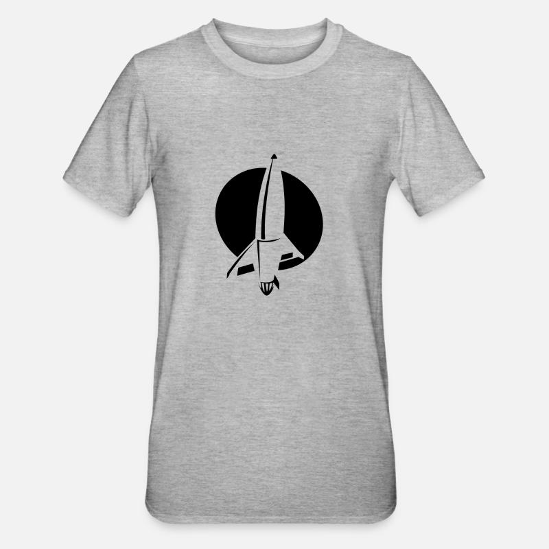 FUSÉE - T-shirt polycoton Unisexe - gris chiné