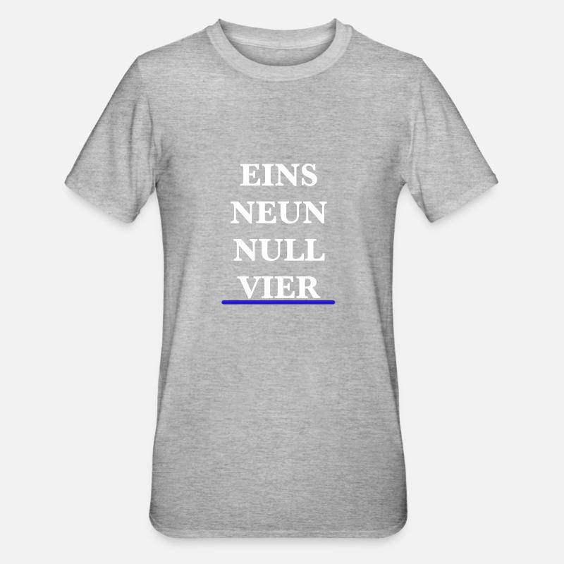 04 - Unisex Polycotton T-Shirt - Grau meliert