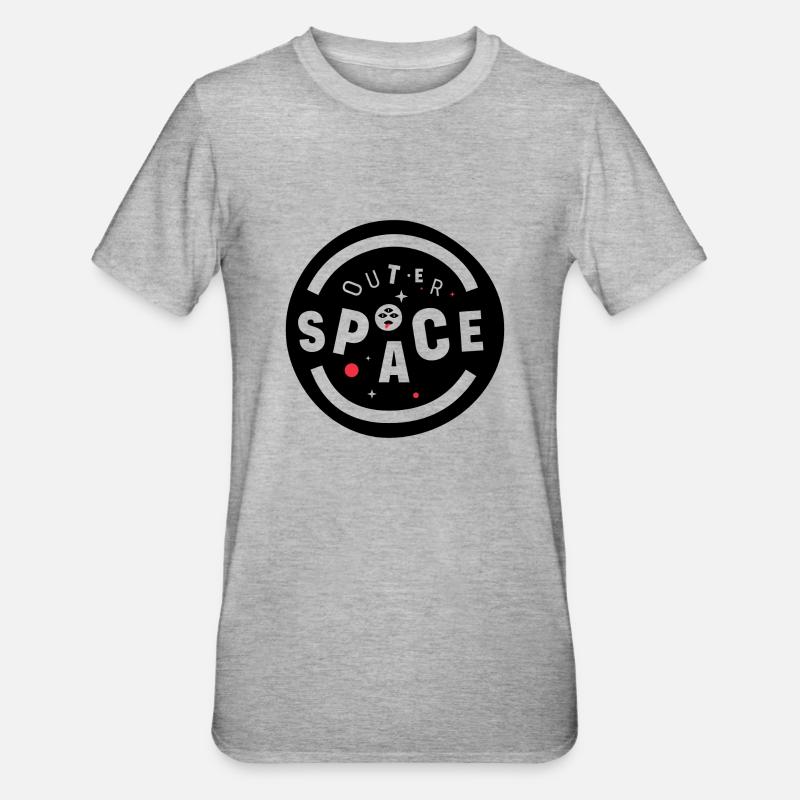 Outer Space - Unisex Polycotton T-Shirt - heather grey